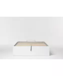 LETTO PIAZZA E MEZZA CONTENITORE "BED BOX" BIANCO 120X190 CM